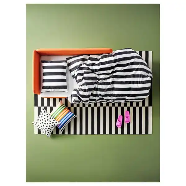 Bild 3 von LINDÅKRA 2er-Bettsofa, Knisa leuchtend orange