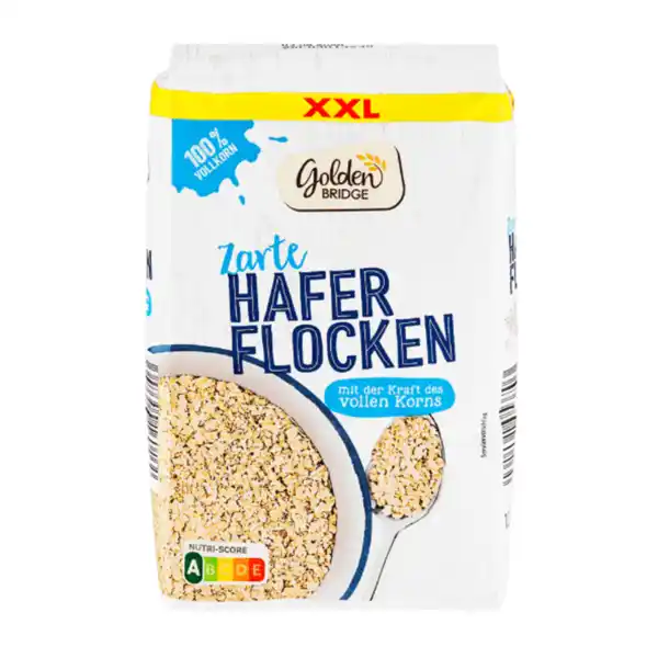 Bild 1 von GOLDEN BRIDGE Zarte Haferflocken XXL 1kg