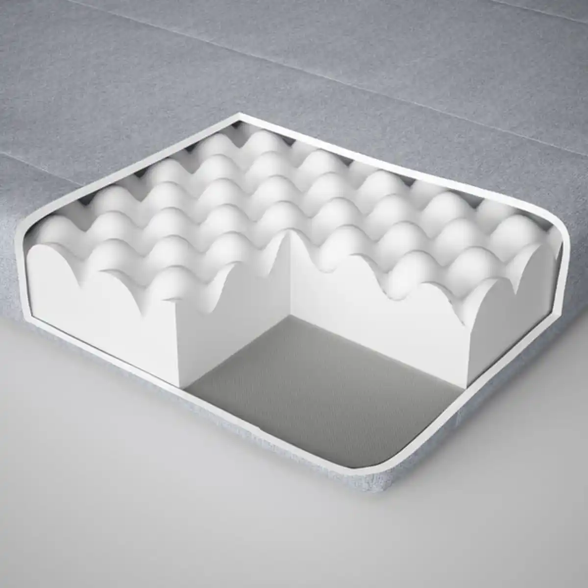 Bild 3 von ÅGOTNES Schaummatratze, fest/hellblau, 90x200 cm