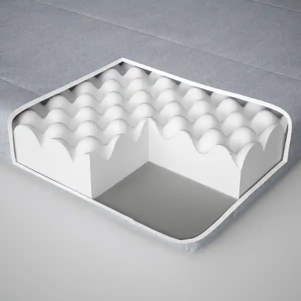 Bild 3 von ÅGOTNES Schaummatratze, fest/hellblau, 90x200 cm