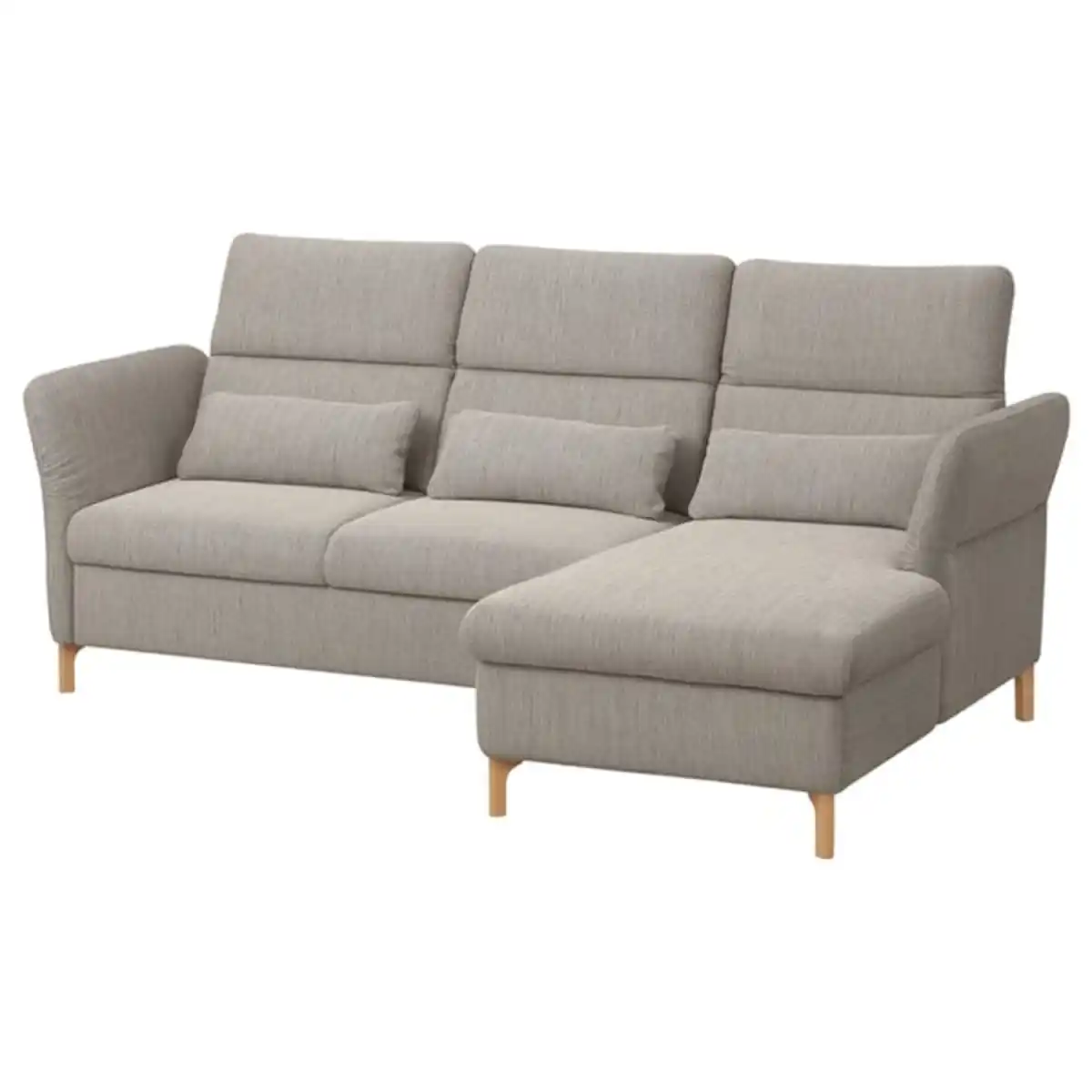Bild 1 von FAMMARP 3er-Sofa mit Récamiere, rechts, Holz/Viarp beige/braun