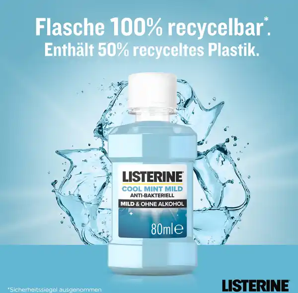 Bild 4 von Listerine Mundspülung Cool Mint Mild Reisegröße, 80 ml