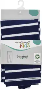 under2wear kids Leggings lang Ringel dunkelblau/weiß Gr. 110/116