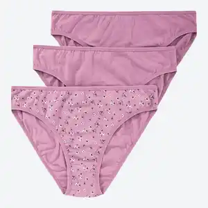 Damen-Minislip aus Baumwolle, 3er-Pack