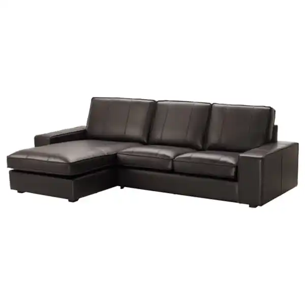Bild 1 von KIVIK 3er-Sofa, mit Récamiere/Grann/Bomstad dunkelbraun