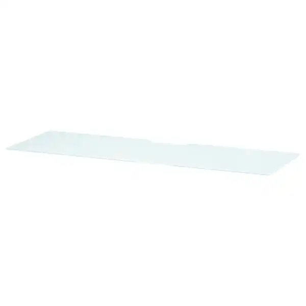 Bild 1 von BESTÅ TV-Platte, Glas weiß/hellgrün, 120x40 cm