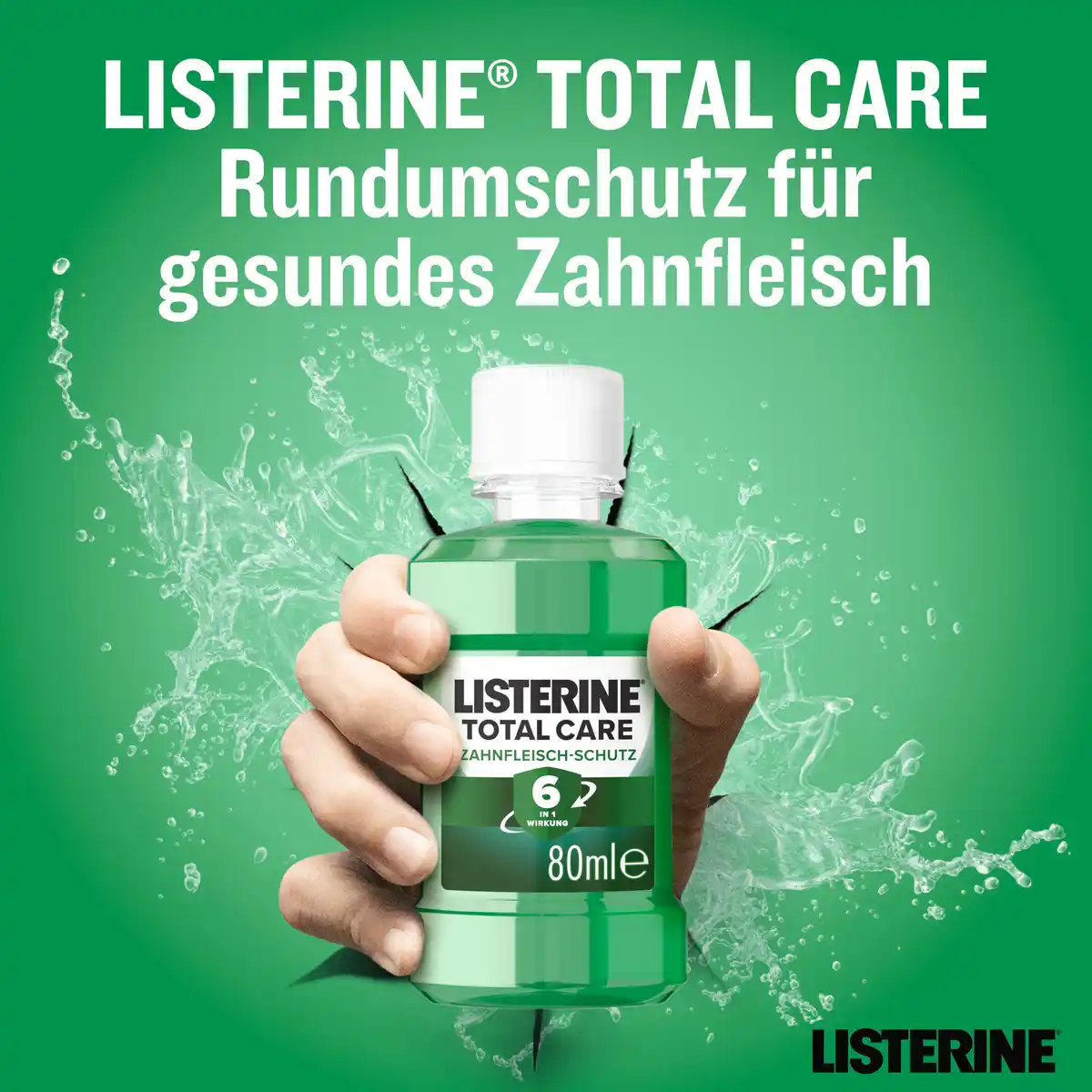 Bild 2 von Listerine Mundspülung Zahn- und Zahnfleischschutz Reisegröße, 80 ml