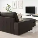 Bild 3 von KIVIK 3er-Sofa, mit Récamiere/Grann/Bomstad dunkelbraun