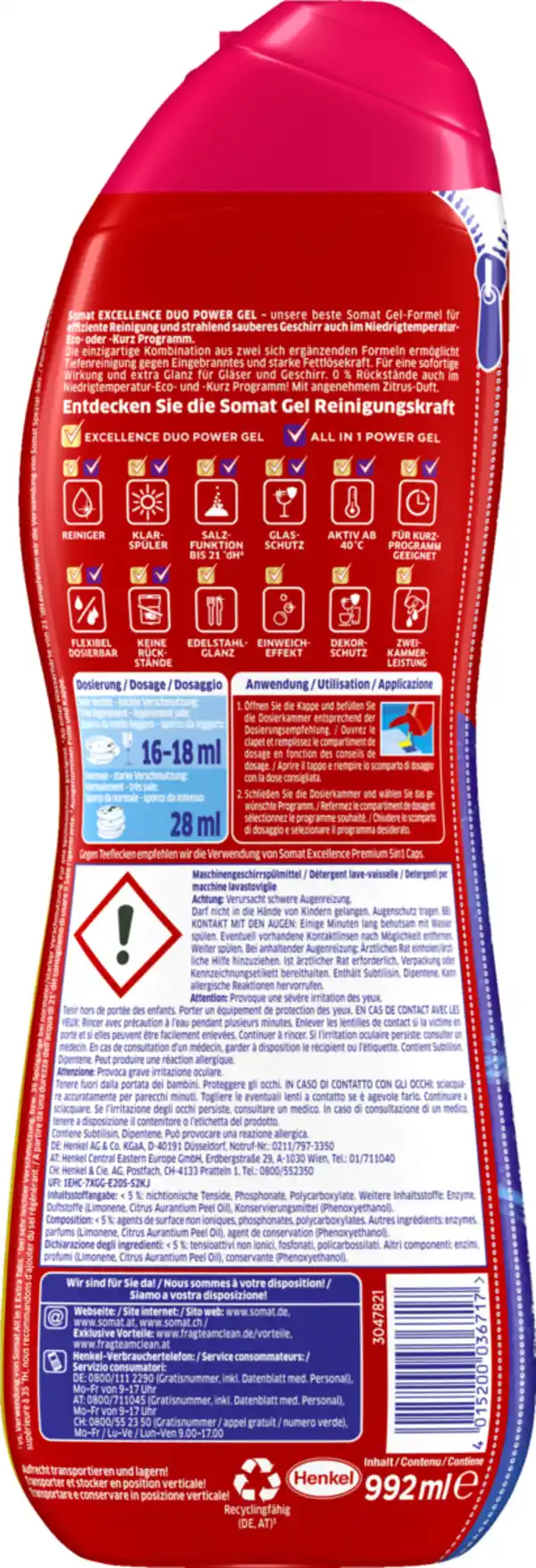 Bild 4 von Somat Excellence Duo Power Gel, 62 WL