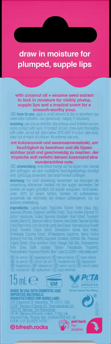 Bild 2 von b.fresh Lippenserum - gotta plump it up, 15 ml