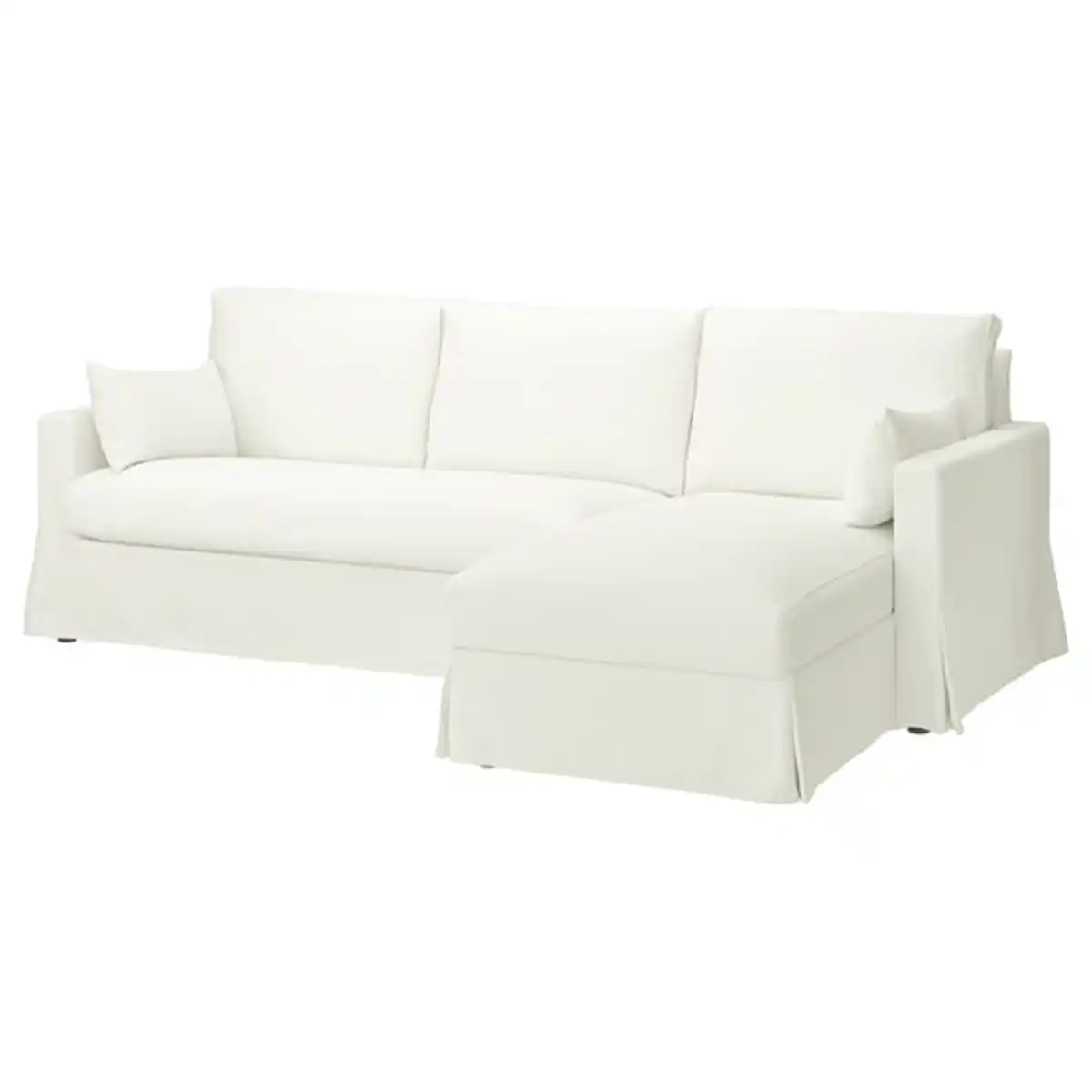 Bild 1 von HYLTARP 3er-Sofa mit Récamiere, rechts, Hallarp weiß