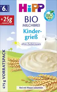 HiPP Bio Milchbrei Kindergrieß Vorratspackung, 475 g