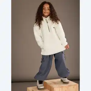 Kinder-Mädchen-Hose mit Oversized-Schnitt