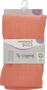 under2wear kids 7/8 Leggings Jersey Rippe coralle Gr. 122/128