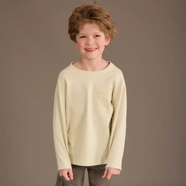 Bild 1 von Kinder-Jungen-Sweatshirt mit Brusttasche
