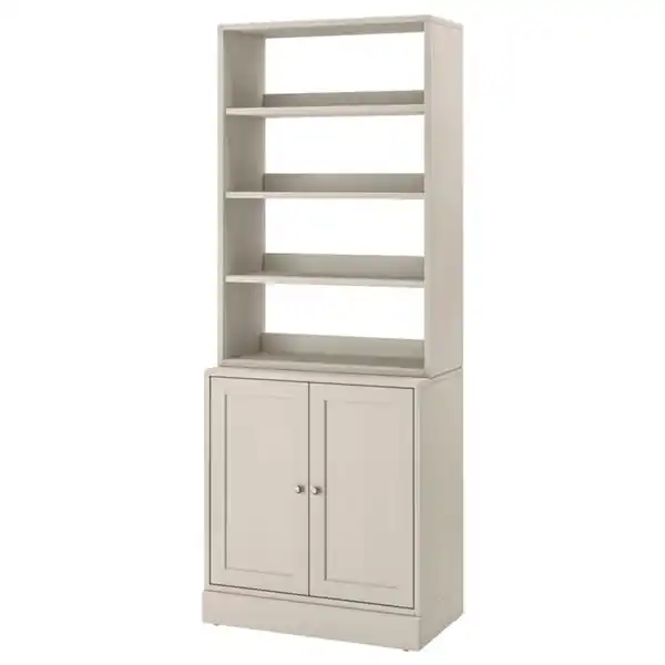 Bild 1 von HAVSTA Aufbewahrungskombi, graubeige, 81x47x212 cm