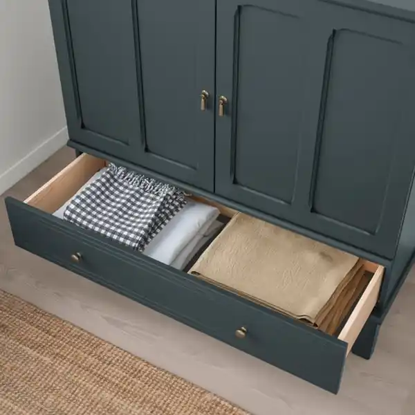 Bild 4 von LOMMARP Schrank, dunkel blaugrün, 102x101 cm
