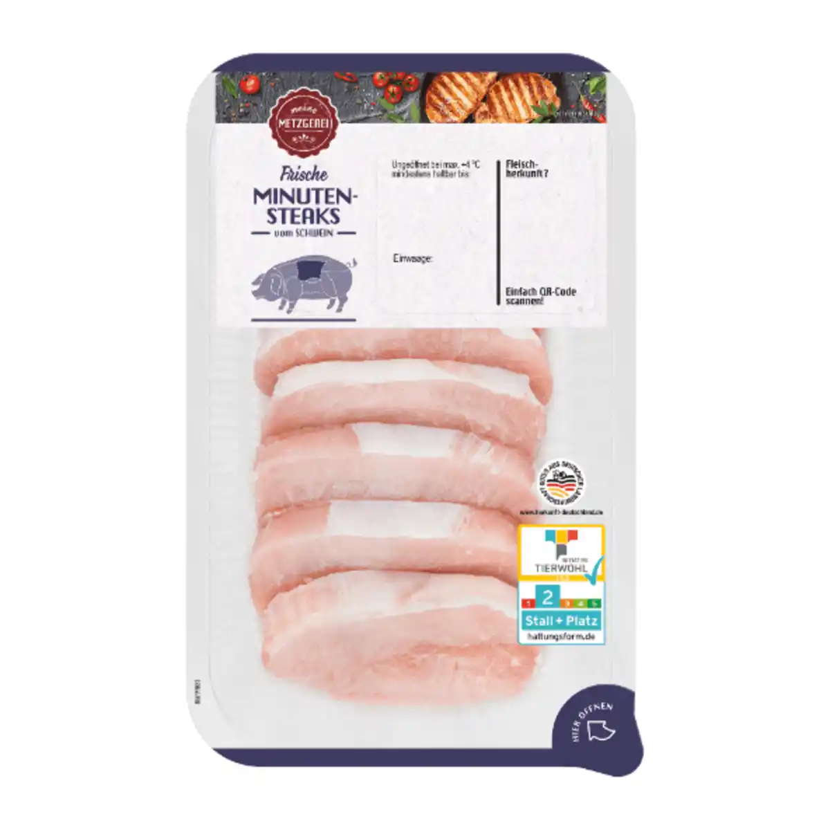 Bild 2 von MEINE METZGEREI Minutensteaks 400g