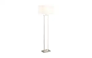 LED-Standleuchte Domo, nickel/weiß, 150 cm