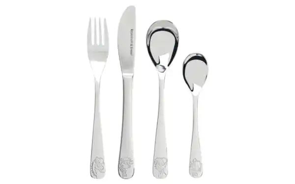 Bild 1 von Kinderbesteckset Hoftiere, silber, 4-teilig