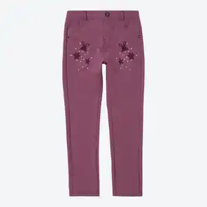 Kinder-Mädchen-Sweatleggings mit Pailletten