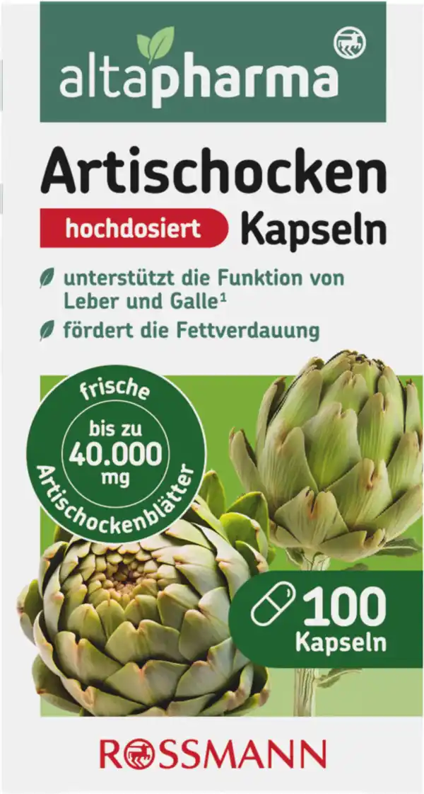 Bild 1 von altapharma altapharma Artischocken Kapseln, 46 g