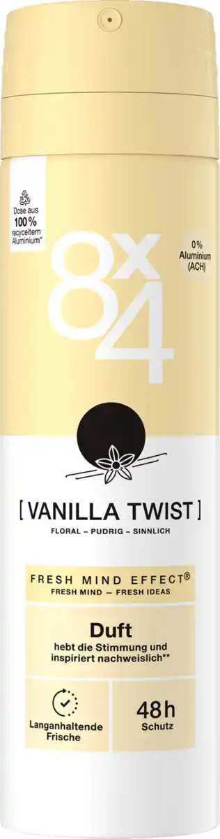 Bild 1 von 8x4 Deospray Vanilla Twist, 150 ml