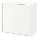Bild 1 von VIHALS Schiebetürenschrank, weiß, 95x47x90 cm