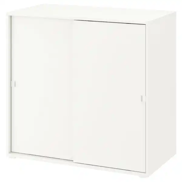 Bild 1 von VIHALS Schiebetürenschrank, weiß, 95x47x90 cm