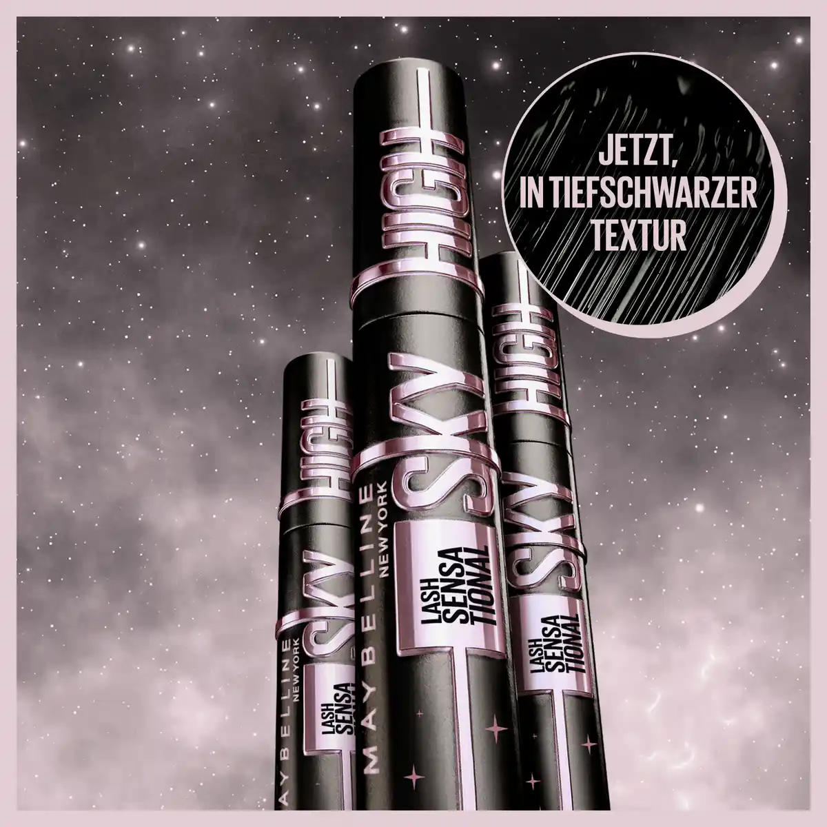 Bild 3 von Maybelline New York Lash Sensational Sky High Mascara Cosmic Black + gratis Expression Kajal Eyeliner 33 Black