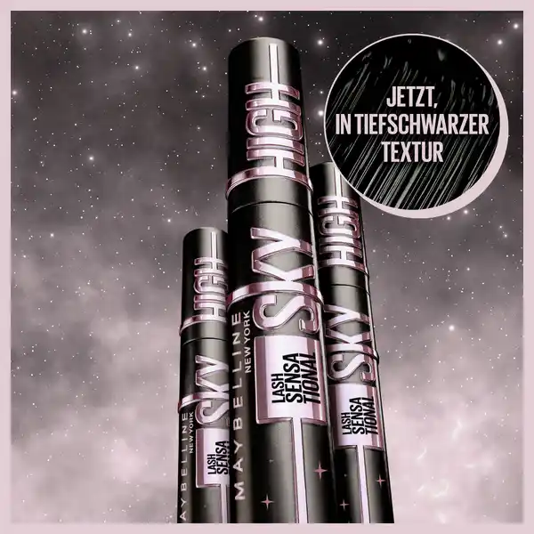Bild 3 von Maybelline New York Lash Sensational Sky High Mascara Cosmic Black + gratis Expression Kajal Eyeliner 33 Black