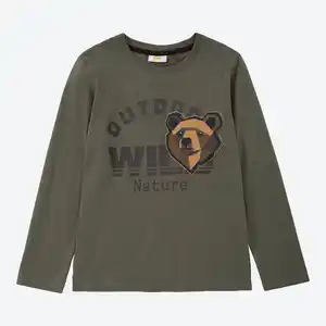 Kinder-Jungen-Shirt mit Bär-Motiv