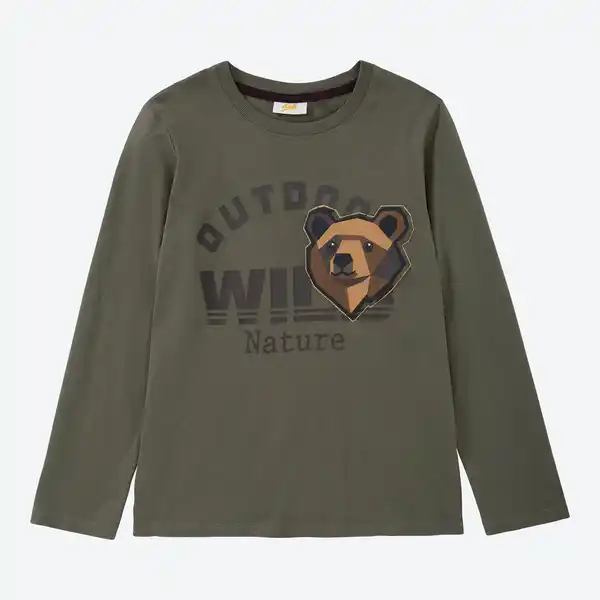 Bild 1 von Kinder-Jungen-Shirt mit Bär-Motiv