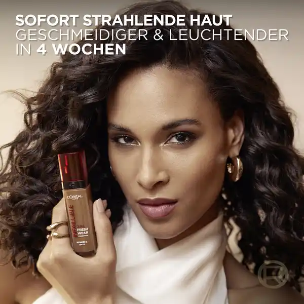 Bild 2 von Maybelline New York 32 Stunden Fresh Wear Make-up 145 Rose Beige + 3-Sekunden Fixierspray