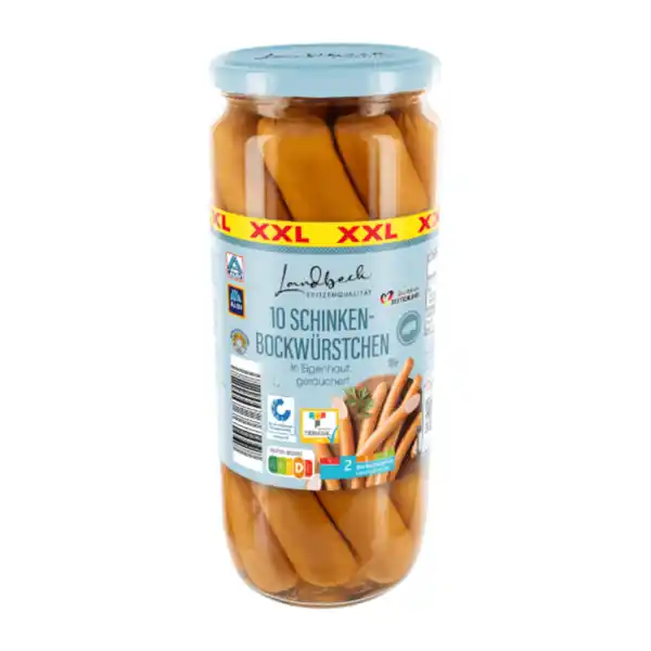 Bild 1 von LANDBECK Schinkenbockwürstchen XXL 030g