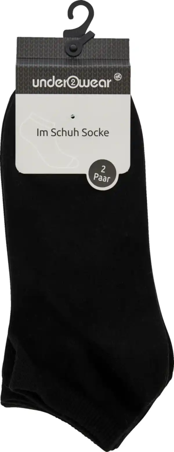 Bild 1 von under2wear Im Schuh Socke unisex DP schwarz Gr. 35/38