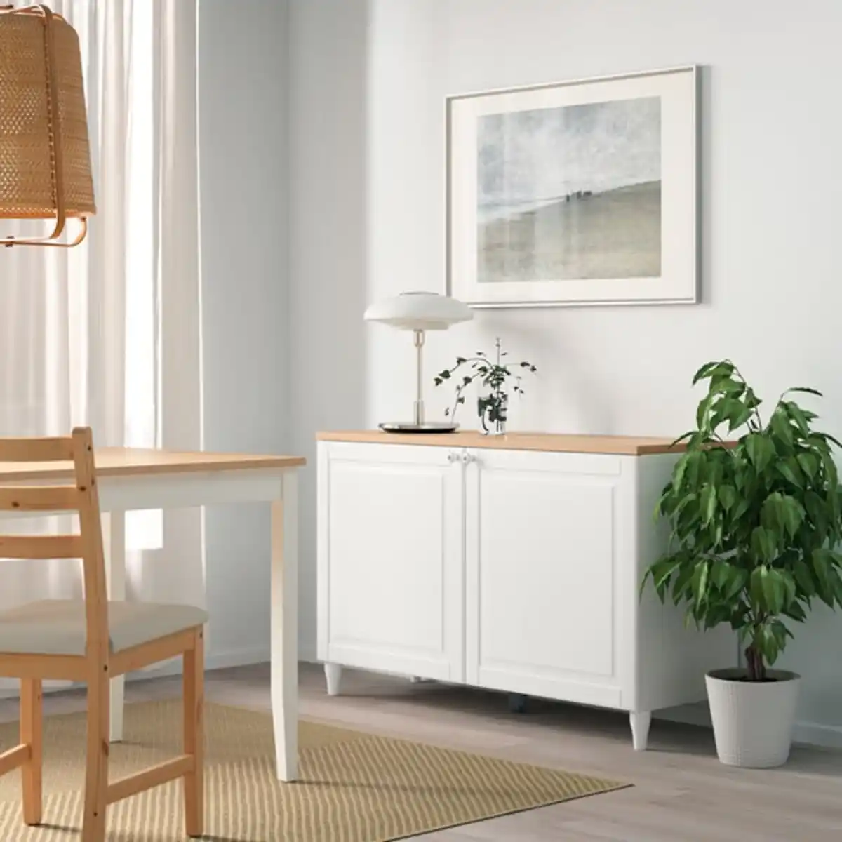 Bild 4 von BESTÅ Deckplatte, Eichenfurnier, 120x42 cm