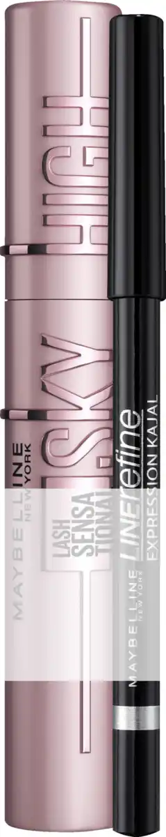 Bild 1 von Maybelline New York Lash Sensational Sky High Mascara Brown + Gratis Expression Kajal Eyeliner 33 Black
