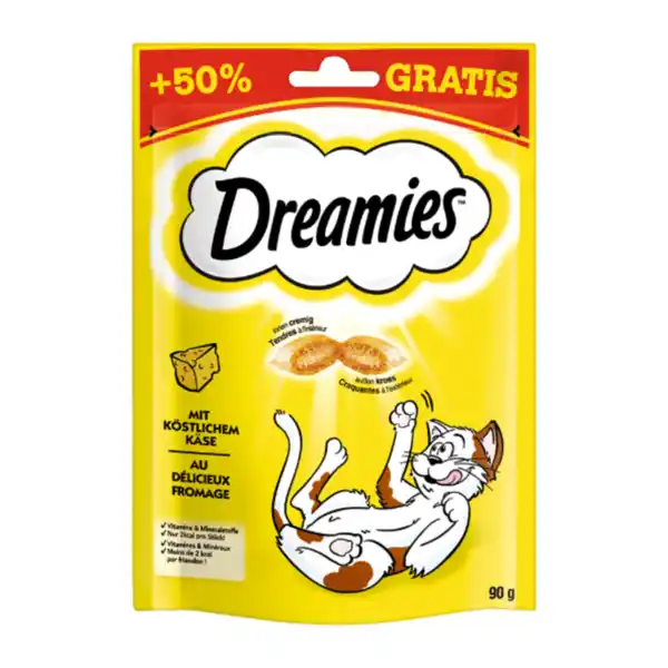 Bild 1 von WHISKAS Dreamies Käsesnack 90g