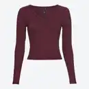 Bild 3 von Damen-Langarmshirt mit Knopfreihe