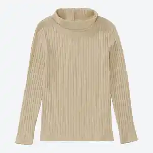 Kinder-Mädchen-Langarmshirt mit Rollkragen