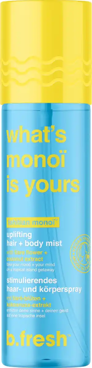 Bild 1 von b.fresh Haar- und Körperspray - what's monoi is yours, 221 ml
