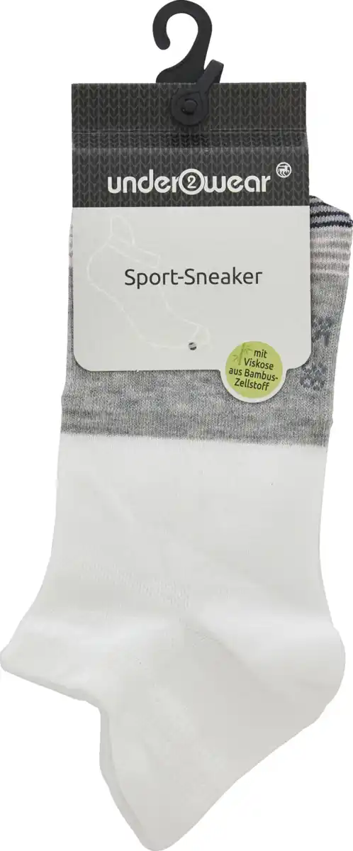 Bild 1 von under2wear Sportsneaker Bambus weiß/rosa Gr. 35/38