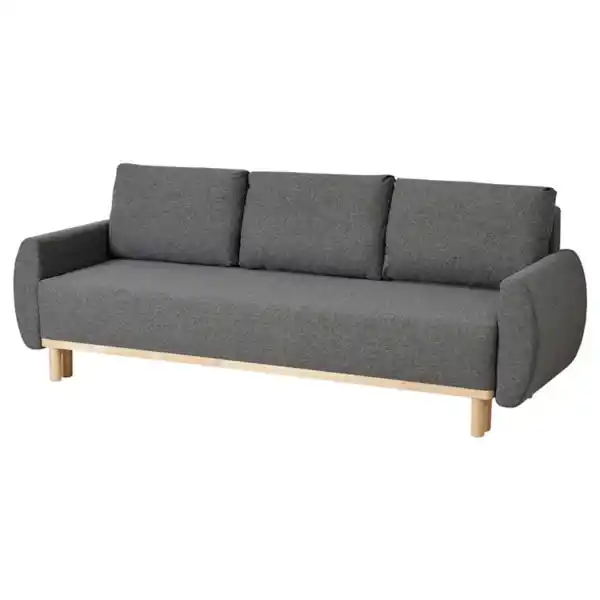 Bild 1 von GRUNNARP 3er-Bettsofa, Gunnared mittelgrau