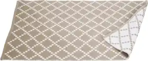 IDEENWELT Webteppich Mosaik beige 70x120