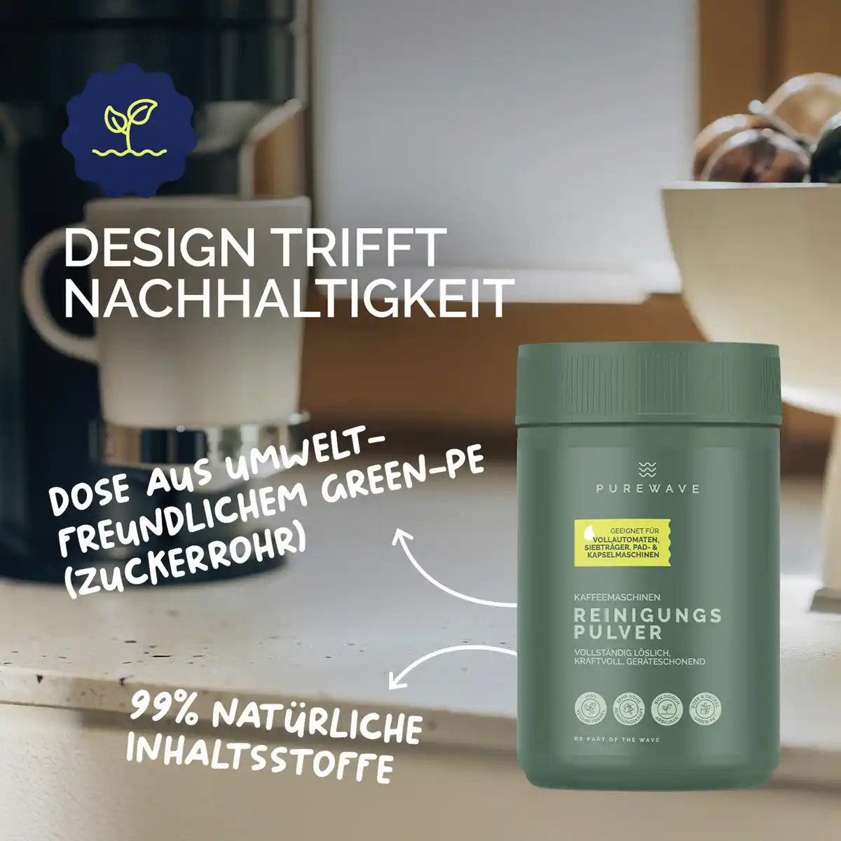 Bild 4 von Purewave Kaffeemaschinen Reinigungspulver, 1.000 g