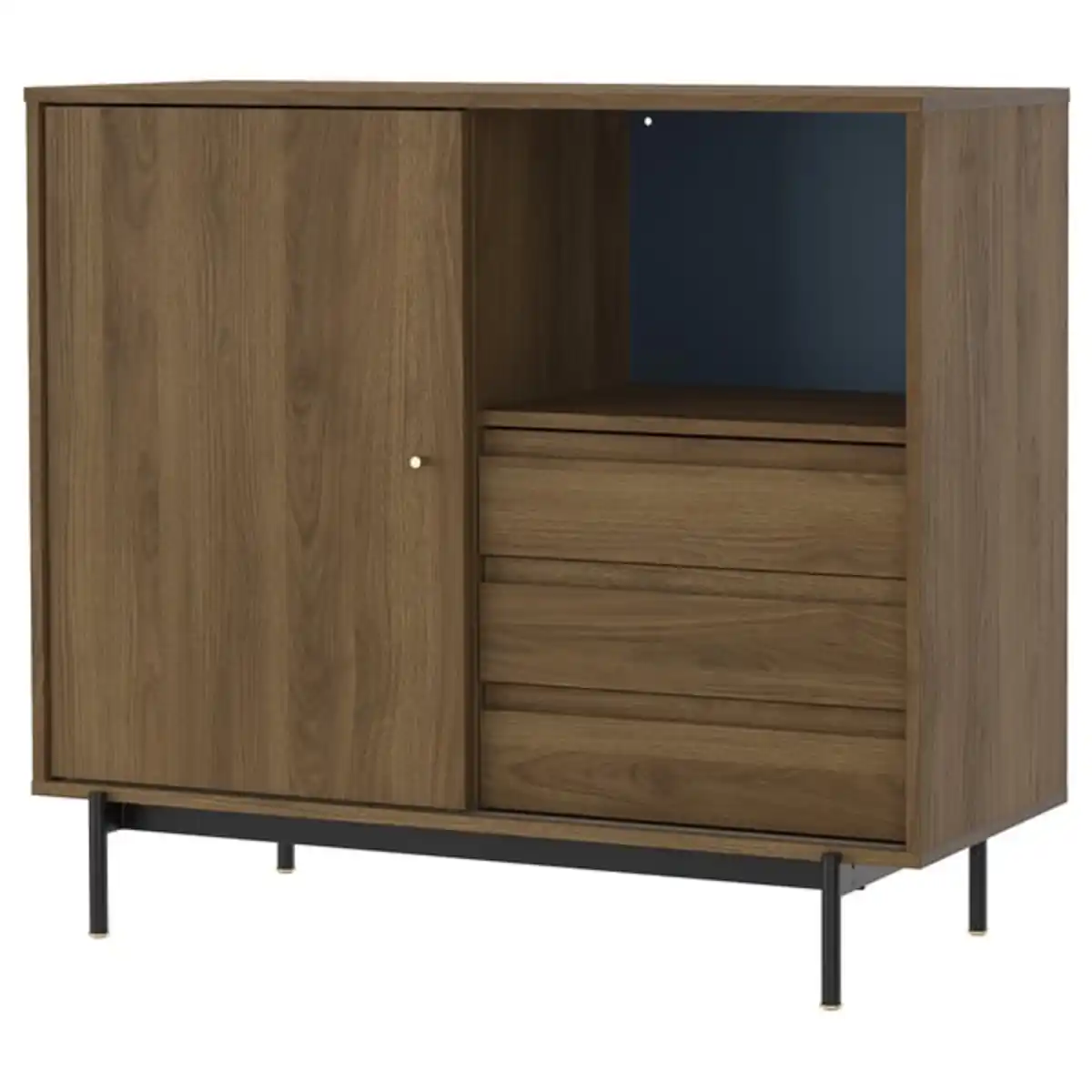 Bild 1 von RÅDMANSÖ Schrank, braun Nussbaumnachbildung, 118x49x103 cm