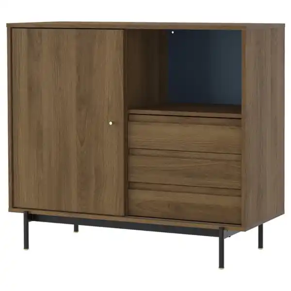 Bild 1 von RÅDMANSÖ Schrank, braun Nussbaumnachbildung, 118x49x103 cm