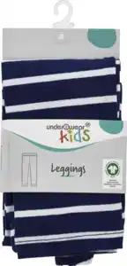 under2wear kids Leggings lang Ringel dunkelblau/weiß Gr. 134/140