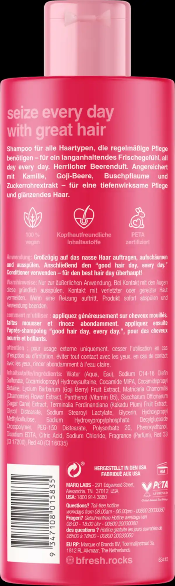 Bild 2 von b.fresh Haarshampoo - good hair day. every day, 355 ml